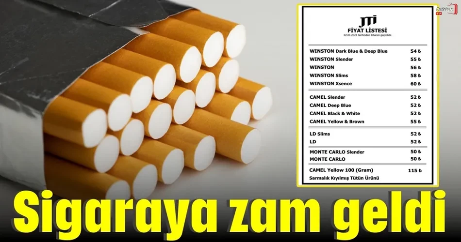 Sigara Fiyatları 2024’e Zamlı Girdi