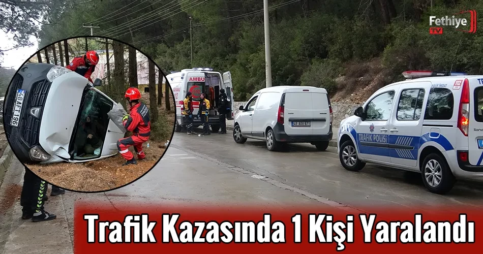 Trafik Kazasında 1 Kişi Yaralandı